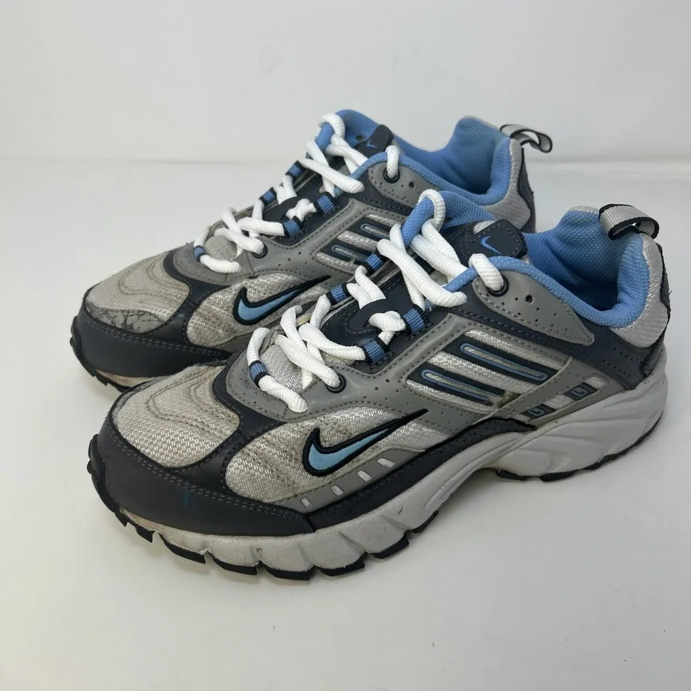 VTG Nike Trail Scramble TR2 Women's 8 Blue Gray Silver 313395-042 Y2K Gorpcore